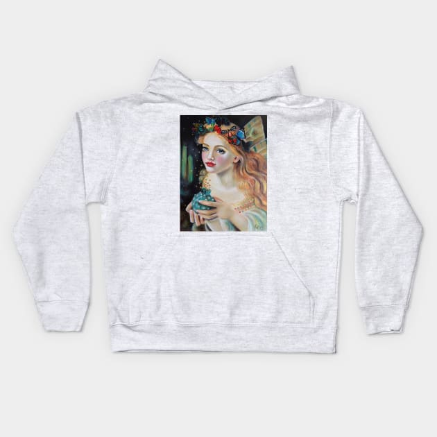 Fairy Dust, Kim Turner Art, Original Art Kids Hoodie by KimTurner